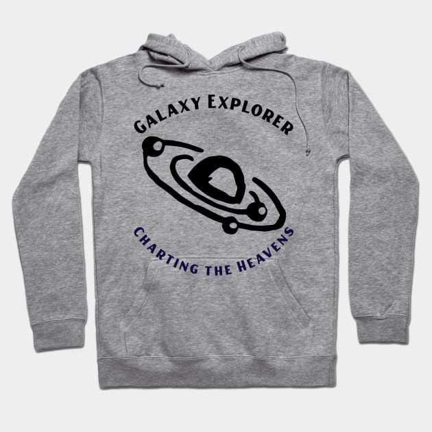 Galaxy Explorer: Charting the Heavens Astronomy Lover Hoodie by OscarVanHendrix